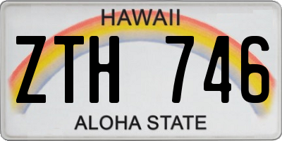 HI license plate ZTH746