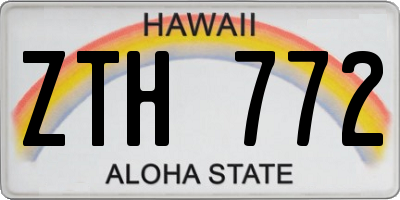 HI license plate ZTH772