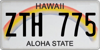 HI license plate ZTH775