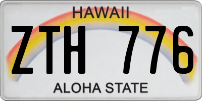 HI license plate ZTH776