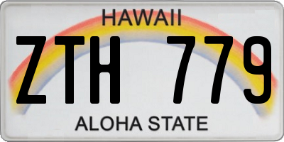 HI license plate ZTH779