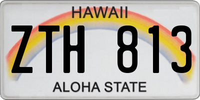 HI license plate ZTH813