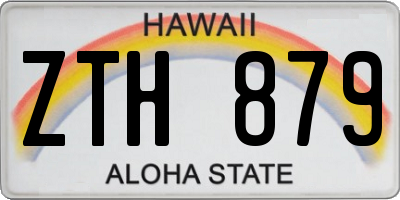 HI license plate ZTH879