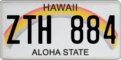HI license plate ZTH884