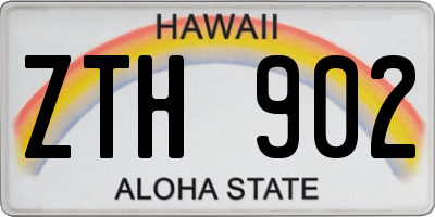 HI license plate ZTH902