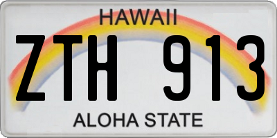 HI license plate ZTH913
