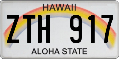 HI license plate ZTH917