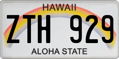 HI license plate ZTH929