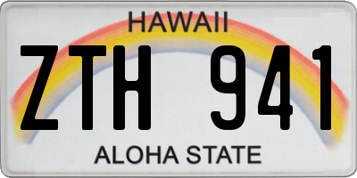 HI license plate ZTH941