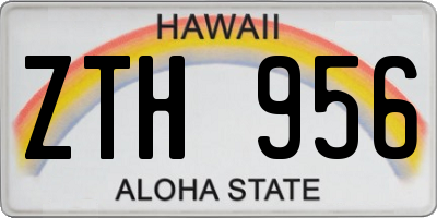 HI license plate ZTH956