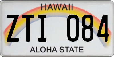 HI license plate ZTI084