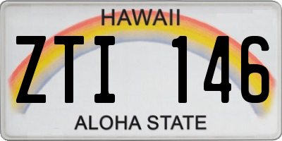 HI license plate ZTI146