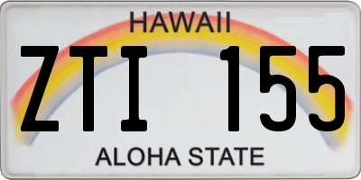 HI license plate ZTI155