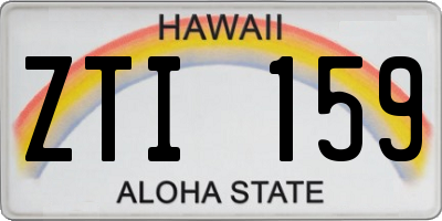 HI license plate ZTI159