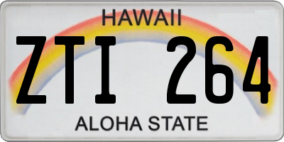 HI license plate ZTI264