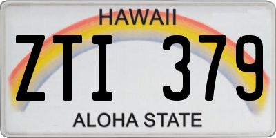 HI license plate ZTI379