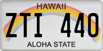 HI license plate ZTI440