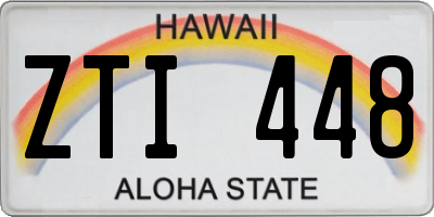 HI license plate ZTI448