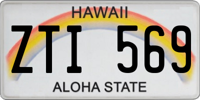 HI license plate ZTI569
