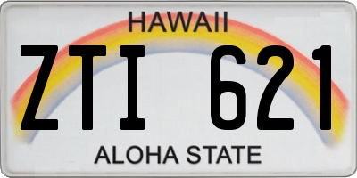 HI license plate ZTI621