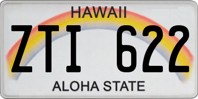 HI license plate ZTI622