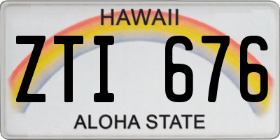 HI license plate ZTI676