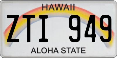 HI license plate ZTI949