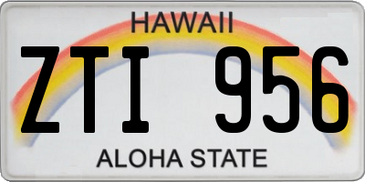 HI license plate ZTI956