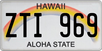 HI license plate ZTI969