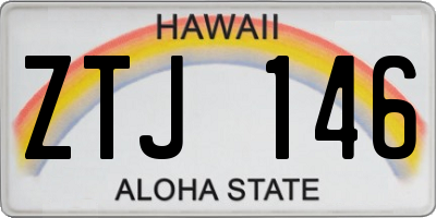 HI license plate ZTJ146
