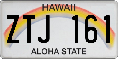 HI license plate ZTJ161