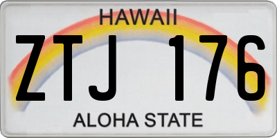 HI license plate ZTJ176