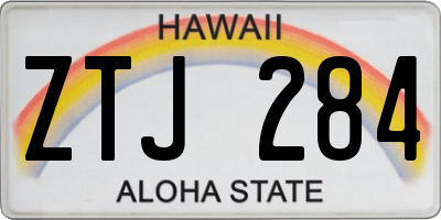 HI license plate ZTJ284