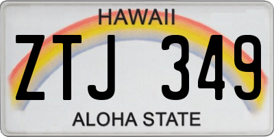 HI license plate ZTJ349