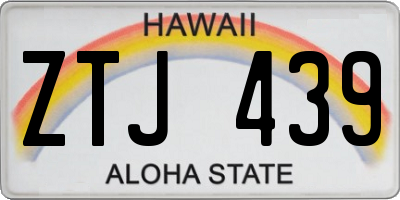 HI license plate ZTJ439