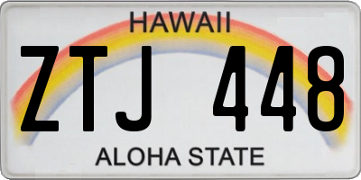 HI license plate ZTJ448