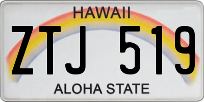 HI license plate ZTJ519