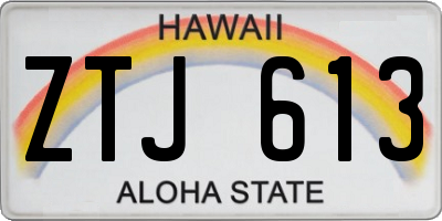 HI license plate ZTJ613
