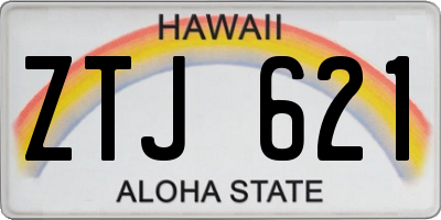HI license plate ZTJ621