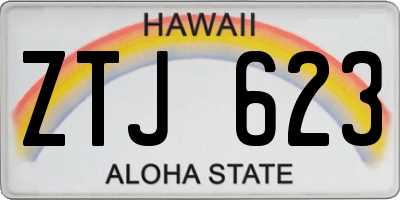 HI license plate ZTJ623