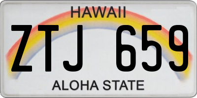 HI license plate ZTJ659