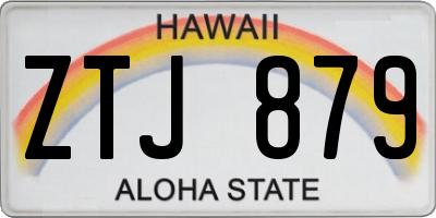 HI license plate ZTJ879