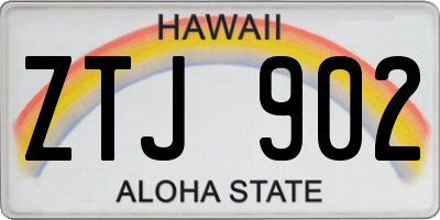 HI license plate ZTJ902