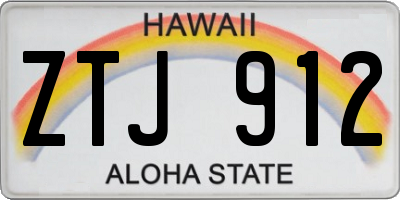 HI license plate ZTJ912