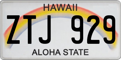 HI license plate ZTJ929