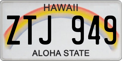HI license plate ZTJ949