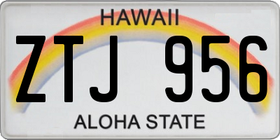 HI license plate ZTJ956