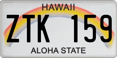 HI license plate ZTK159