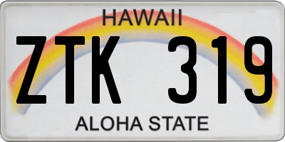 HI license plate ZTK319