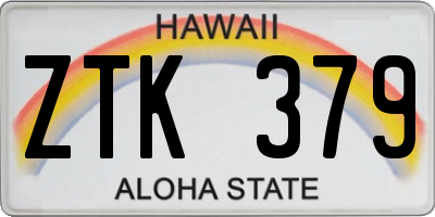 HI license plate ZTK379